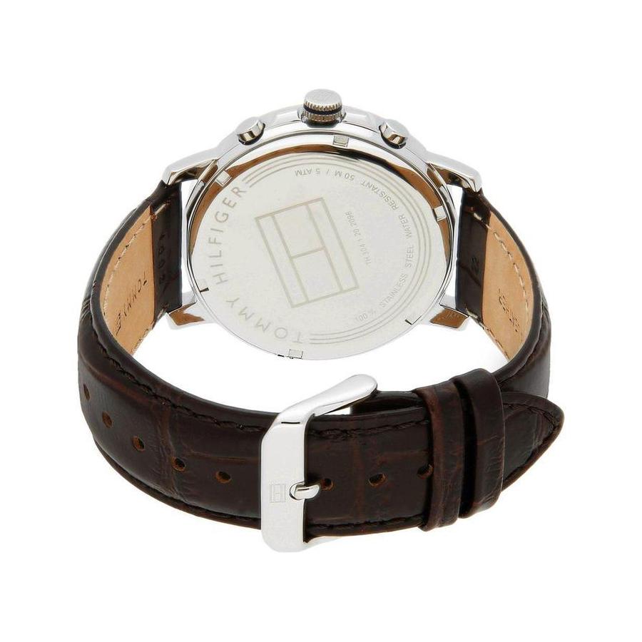 Tommy Hilfiger Deacon White Dial Brown Leather Strap Watch for Men - 1791550 Buy Now By Tommy Hilfiger