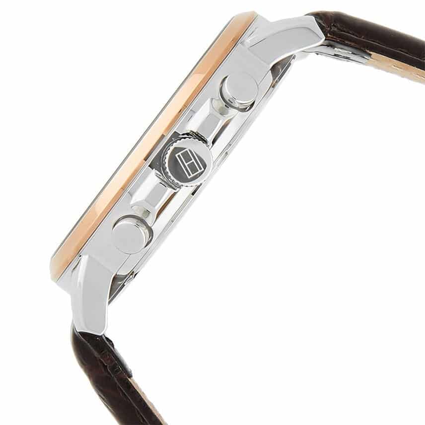 Tommy Hilfiger Keagan Chronograph Blue Dial Brown Leather Strap Watch for Men - 1791290 Buy Now By Tommy Hilfiger