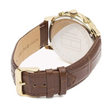 Tommy Hilfiger Keagan Quartz Silver Dial Brown Leather Strap Watch for Men - 1791291 Buy Now By Tommy Hilfiger