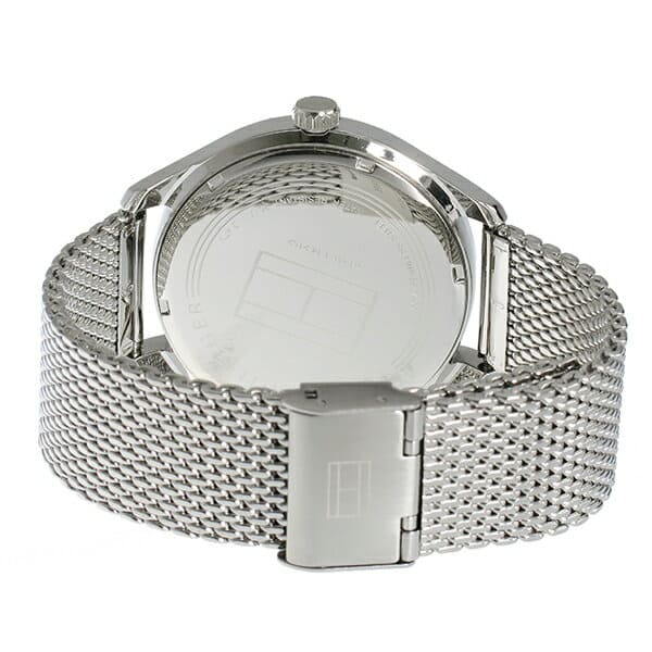 Tommy Hilfiger Oliver Quartz Blue Dial Silver Mesh Bracelet Watch for Men - 1791302 Buy Now By Tommy Hilfiger