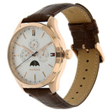 Tommy Hilfiger Oliver Chronograph White Dial Brown Leather Strap Watch for Men - 1791306 Buy Now By Tommy Hilfiger