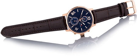Tommy Hilfiger Aiden Quartz Blue Dial Brown Leather Strap Watch for Men - 1791308 Buy Now By Tommy Hilfiger