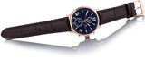 Tommy Hilfiger Aiden Quartz Blue Dial Brown Leather Strap Watch for Men - 1791308 Buy Now By Tommy Hilfiger