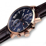 Tommy Hilfiger Aiden Quartz Blue Dial Brown Leather Strap Watch for Men - 1791308 Buy Now By Tommy Hilfiger