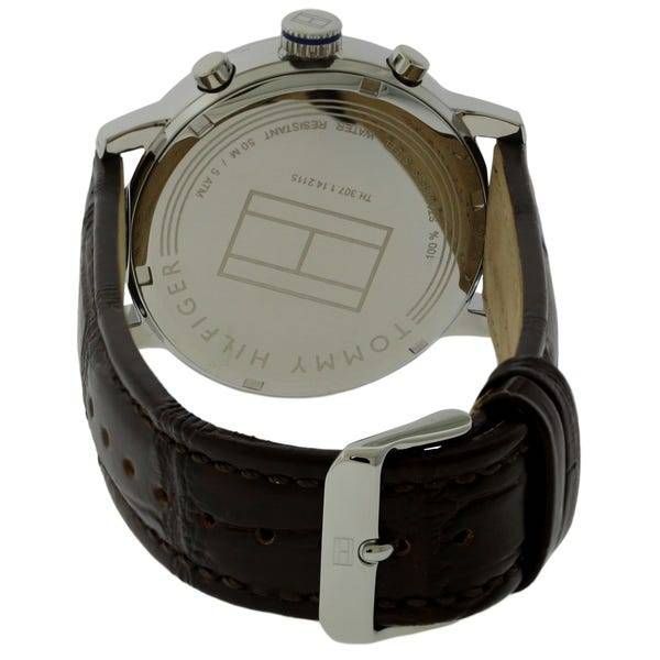 Tommy Hilfiger Aiden Quartz Black Dial Brown Leather Strap Watch for Men - 1791309 Buy Now By Tommy Hilfiger