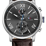Tommy Hilfiger Aiden Quartz Black Dial Brown Leather Strap Watch for Men - 1791309 Buy Now By Tommy Hilfiger