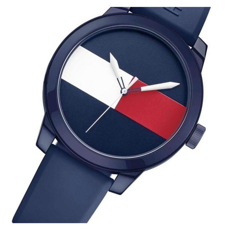 Tommy Hilfiger Denim Quartz Blue Dial Blue Rubber Strap Watch for Men - 1791322 Buy Now By Tommy Hilfiger