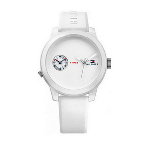 Tommy Hilfiger Denim White Dial White Rubber Strap Watch for Men - 1791324 Buy Now By Tommy Hilfiger