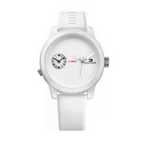 Tommy Hilfiger Denim White Dial White Rubber Strap Watch for Men - 1791324 Buy Now By Tommy Hilfiger