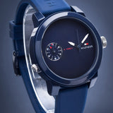 Tommy Hilfiger Denim Blue Dial Blue Rubber Strap Watch for Men - 1791556 Buy Now By Tommy Hilfiger