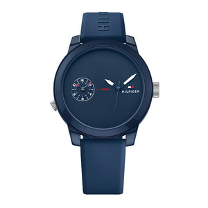 Tommy Hilfiger Denim Quartz Blue Dial Blue Rubber Strap Watch for Men - 1791325 Buy Now By Tommy Hilfiger