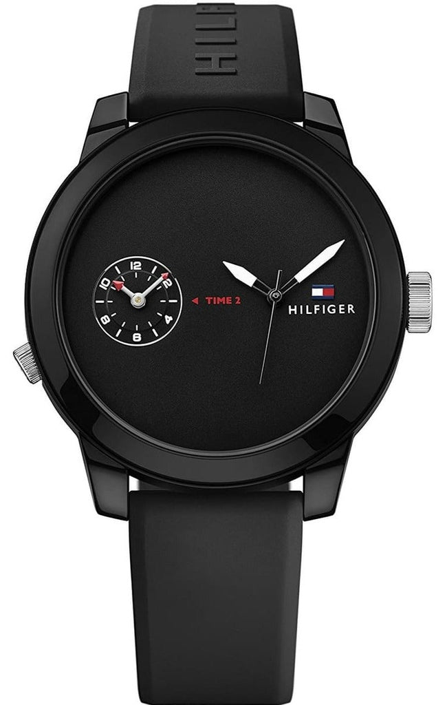 Tommy Hilfiger Denim Black Dial Black Rubber Strap Watch for Men - 1791326 Buy Now By Tommy Hilfiger