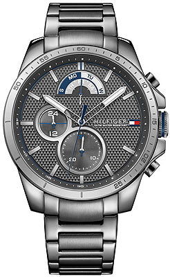 Tommy Hilfiger Decker Quartz Black Dial Black Steel Strap Watch for Men - 1791347 Buy Now By Tommy Hilfiger