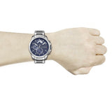 Tommy Hilfiger Decker Quartz Blue Dial Silver Steel Strap Watch for Men - 1791348 Buy Now By Tommy Hilfiger