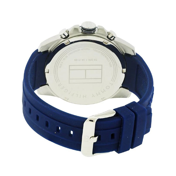 Tommy Hilfiger Decker Quartz Blue Dial Blue Rubber Strap Watch for Men - 1791350 Buy Now By Tommy Hilfiger