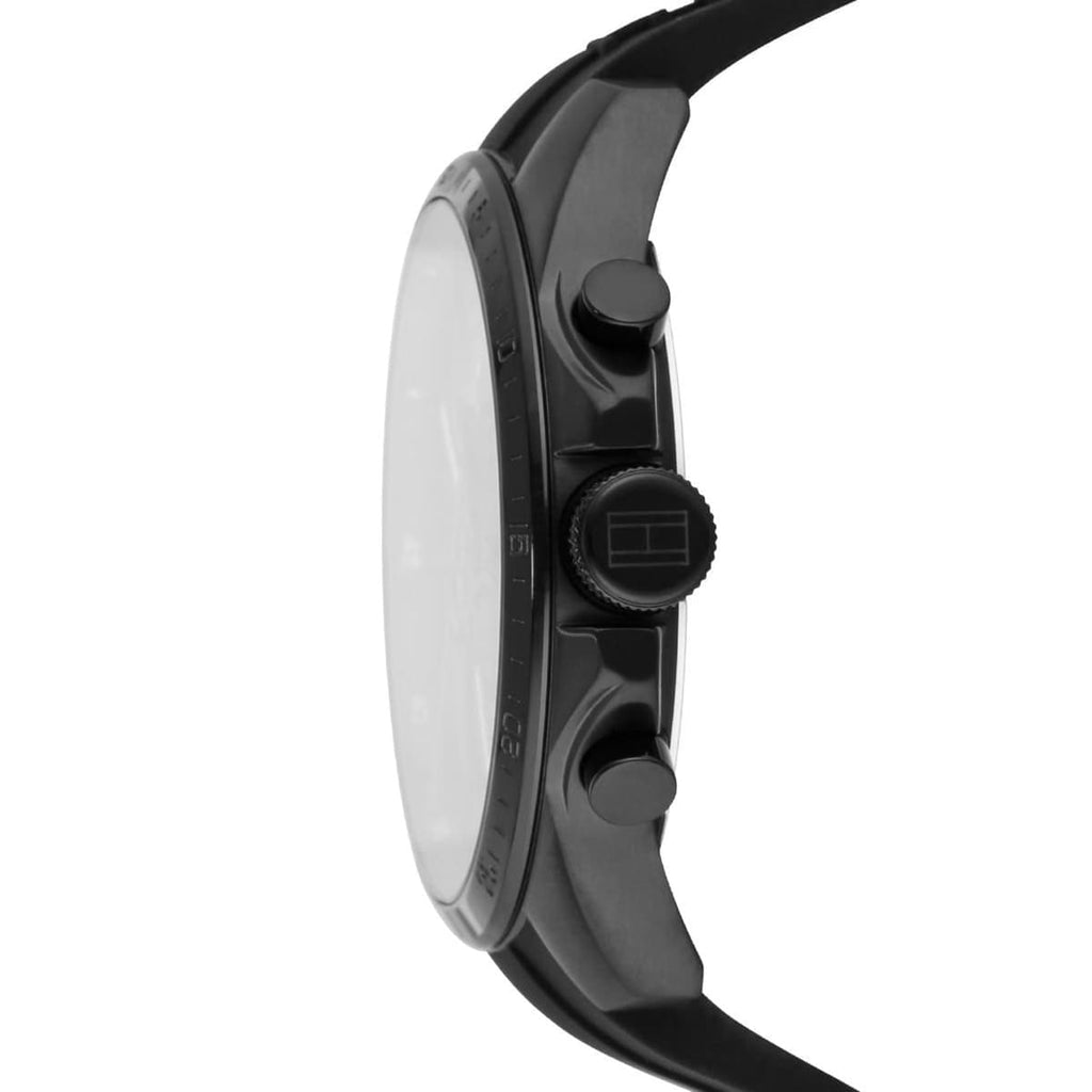 Tommy Hilfiger Decker Black Dial Black Rubber Strap Watch for Men - 1791352 Buy Now By Tommy Hilfiger