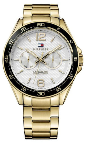 Tommy Hilfiger Sport White Dial Gold Steel Strap Watch for Men - 1791365 Buy Now By Tommy Hilfiger