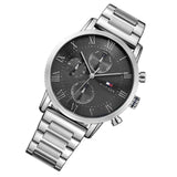 Tommy Hilfiger Kane Chronograph Grey Dial Silver Steel Strap Watch for Men - 1791397 Buy Now By Tommy Hilfiger
