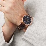 Tommy Hilfiger Kane Chronograph Blue Dial Brown Leather Strap Watch for Men - 1791399 Buy Now By Tommy Hilfiger