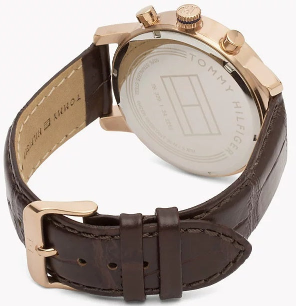 Tommy Hilfiger Kane Chronograph Blue Dial Brown Leather Strap Watch for Men - 1791399 Buy Now By Tommy Hilfiger