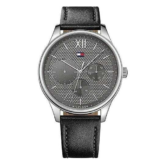 Tommy Hilfiger Damon Multifunction Black Dial Black Leather Strap Watch for Men - 1791417 Buy Now By Tommy Hilfiger