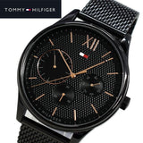 Tommy Hilfiger Damon Quartz Black Dial Black Mesh Bracelet Watch for Men - 1791420 Buy Now By Tommy Hilfiger