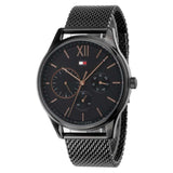 Tommy Hilfiger Damon Quartz Black Dial Black Mesh Bracelet Watch for Men - 1791420 Buy Now By Tommy Hilfiger