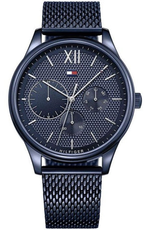 Tommy Hilfiger Damon Quartz Blue Dial Blue Mesh Bracelet Watch for Men - 1791421 Buy Now By Tommy Hilfiger