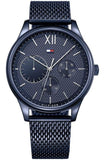 Tommy Hilfiger Damon Quartz Blue Dial Blue Mesh Bracelet Watch for Men - 1791421 Buy Now By Tommy Hilfiger