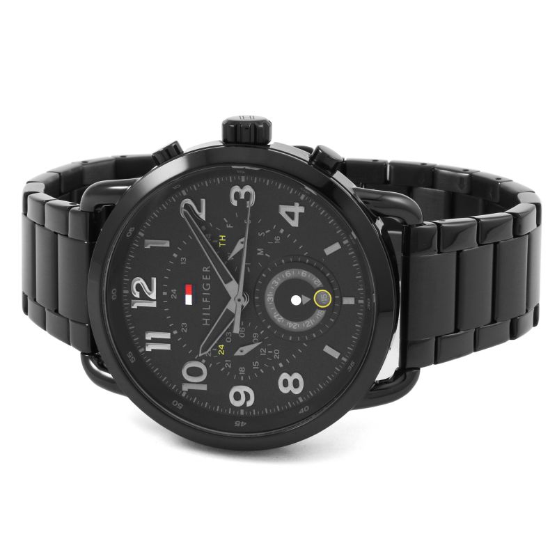 Tommy Hilfiger Briggs Black Dial Black Steel Strap Watch for Men - 1791423 Buy Now By Tommy Hilfiger