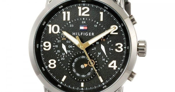 Tommy Hilfiger Briggs Black Dial Black Leather Strap Watch for Men - 1791426 Buy Now By Tommy Hilfiger