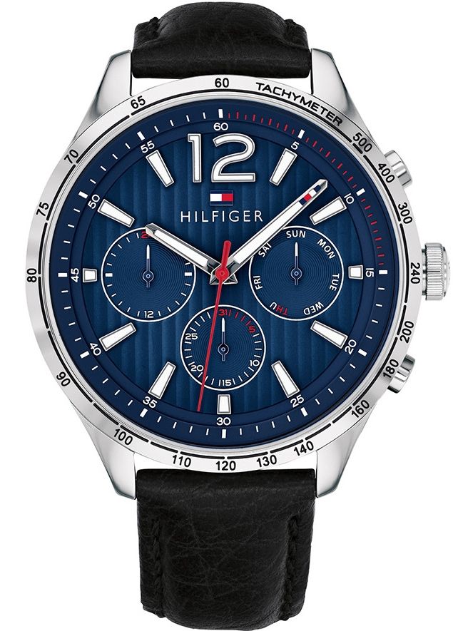 Tommy Hilfiger Gavin Blue Dial Blue Leather Strap Watch for Men - 1791468 Buy Now By Tommy Hilfiger