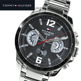 Tommy Hilfiger Decker Quartz Black Dial Silver Steel Strap Watch for Men - 1791472 Buy Now By Tommy Hilfiger