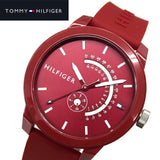 Tommy Hilfiger Denim Quartz Red Dial Red Rubber Strap Watch for Men - 1791480 Buy Now By Tommy Hilfiger