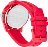 Tommy Hilfiger Denim Quartz Red Dial Red Rubber Strap Watch for Men - 1791480 Buy Now By Tommy Hilfiger