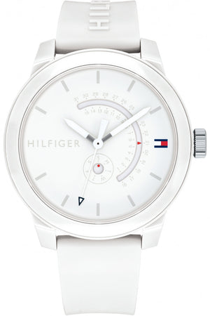 Tommy Hilfiger Denim Analog White Dial White Rubber Strap Watch for Men - 1791481 Buy Now By Tommy Hilfiger