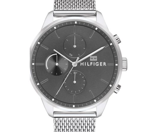 Tommy Hilfiger Chase Quartz Grey Dial Silver Mesh Bracelet Watch For Men - 1791484 Buy Now By Tommy Hilfiger