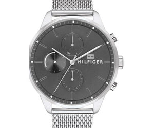 Tommy Hilfiger Chase Quartz Grey Dial Silver Mesh Bracelet Watch For Men - 1791484 Buy Now By Tommy Hilfiger
