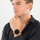 Tommy Hilfiger James Quartz Black Dial Brown Leather Strap Watch For Men - 1791486 Buy Now By Tommy Hilfiger