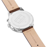 Tommy Hilfiger Chase Chronograph Grey Dial Brown Leather Strap Watch For Men - 1791487 Buy Now By Tommy Hilfiger
