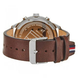 Tommy Hilfiger Chase Chronograph Grey Dial Brown Leather Strap Watch For Men - 1791487 Buy Now By Tommy Hilfiger