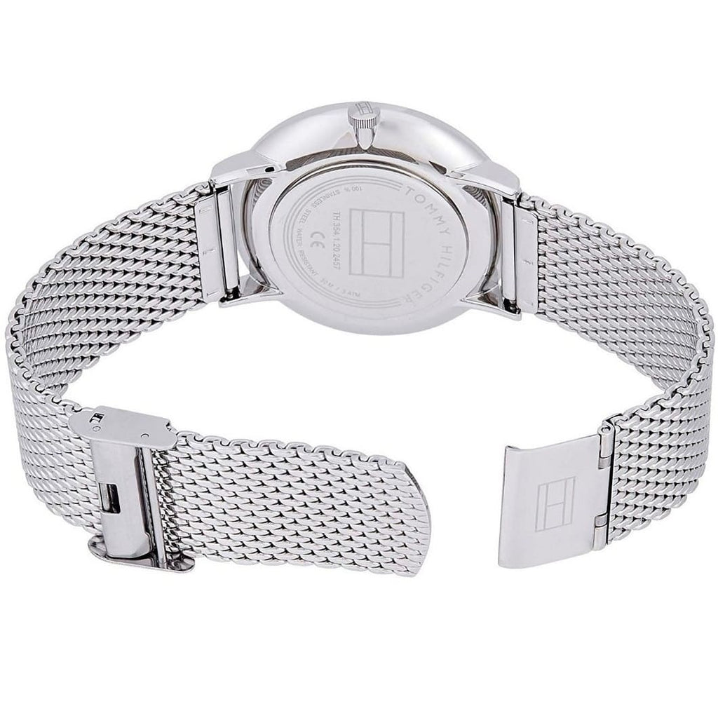 Tommy Hilfiger Brooklyn Quartz Blue Dial Silver Mesh Bracelet Watch for Men - 1791505 Buy Now By Tommy Hilfiger