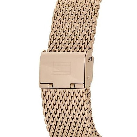 Tommy Hilfiger Brooklyn Grey Dial Gold Mesh Bracelet Watch for Men - 1791506 Buy Now By Tommy Hilfiger