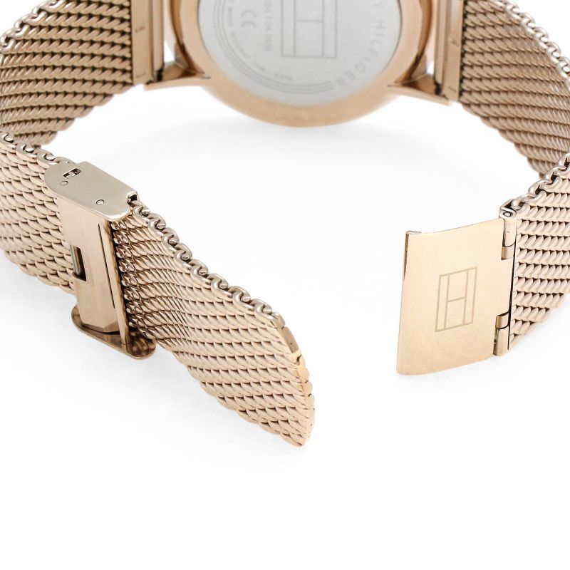 Tommy Hilfiger Brooklyn Grey Dial Gold Mesh Bracelet Watch for Men - 1791506 Buy Now By Tommy Hilfiger