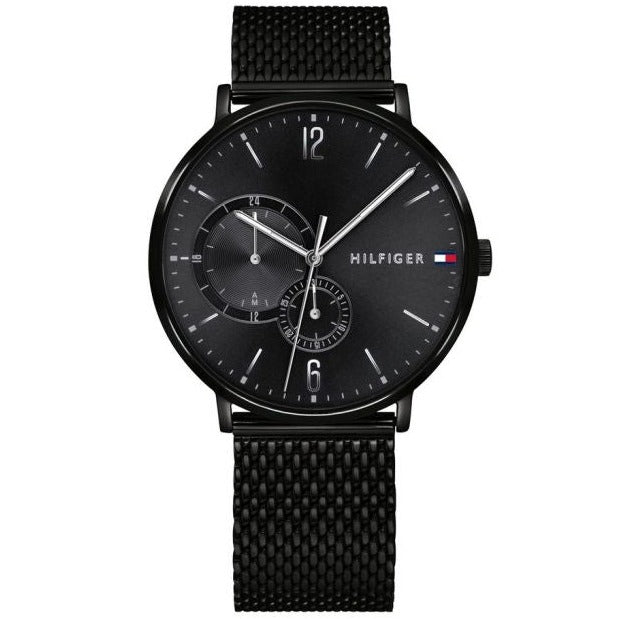 Tommy Hilfiger Brooklyn Black Dial Black Mesh Bracelet Watch for Men - 1791507 Buy Now By Tommy Hilfiger