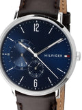 Tommy Hilfiger Cooper Blue Dial Brown Leather Strap Watch for Men - 1791508 Buy Now By Tommy Hilfiger
