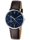 Tommy Hilfiger Cooper Blue Dial Brown Leather Strap Watch for Men - 1791508 Buy Now By Tommy Hilfiger