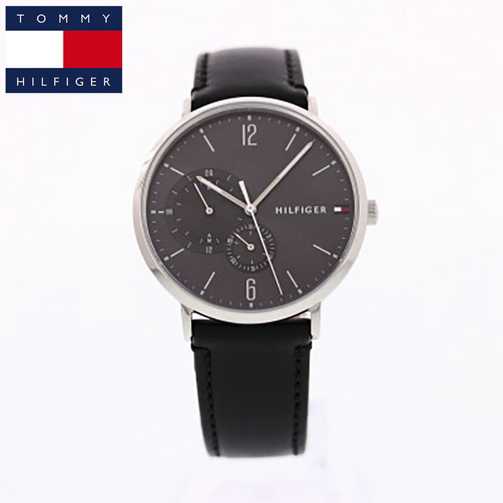 Tommy Hilfiger Brooklyn Black Dial Black Leather Strap Watch for Men - 1791509 Buy Now By Tommy Hilfiger