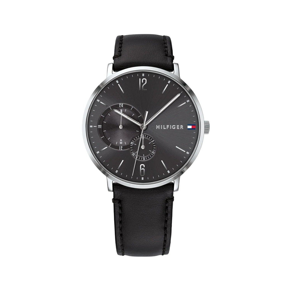 Tommy Hilfiger Brooklyn Black Dial Black Leather Strap Watch for Men - 1791509 Buy Now By Tommy Hilfiger