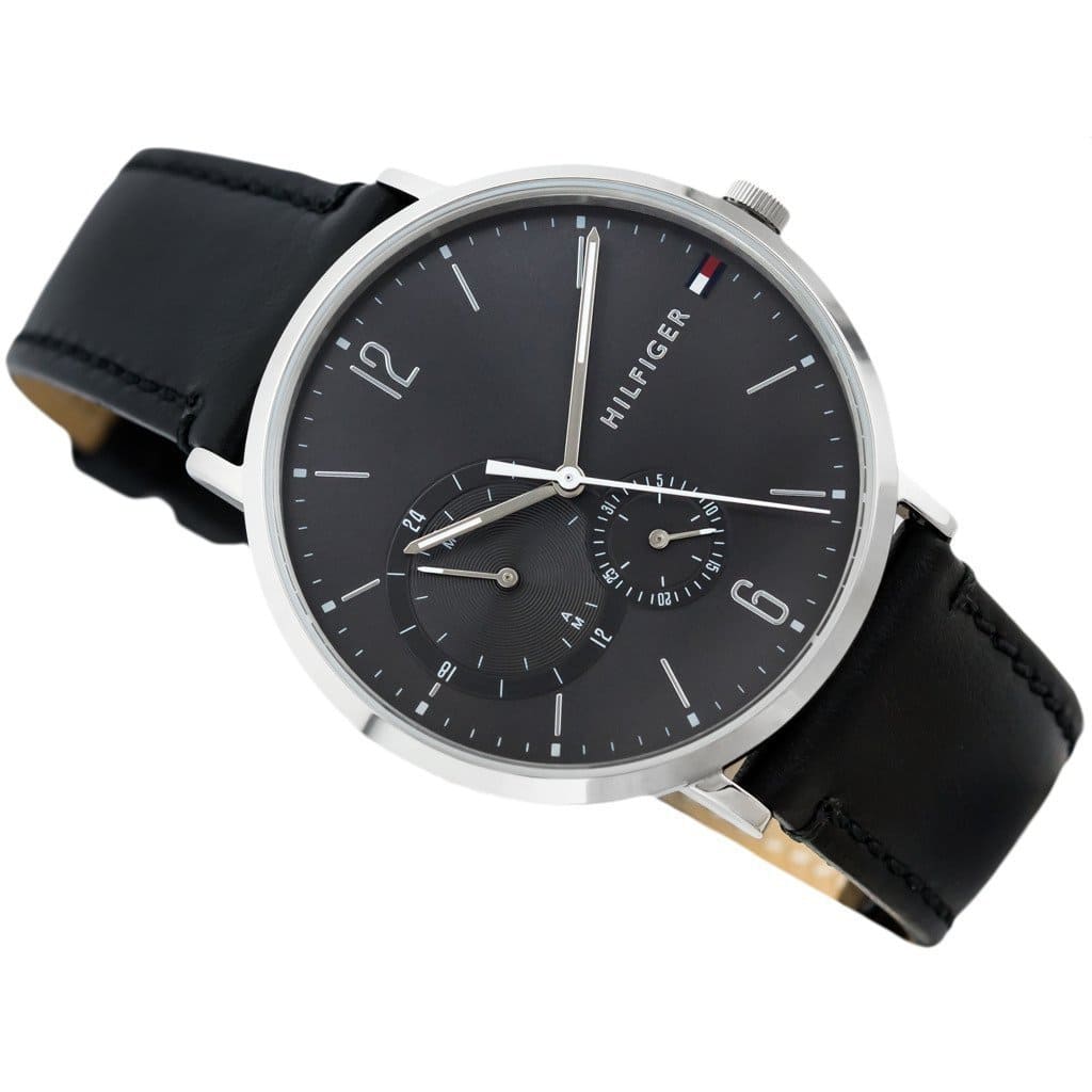 Tommy Hilfiger Brooklyn Black Dial Black Leather Strap Watch for Men - 1791509 Buy Now By Tommy Hilfiger